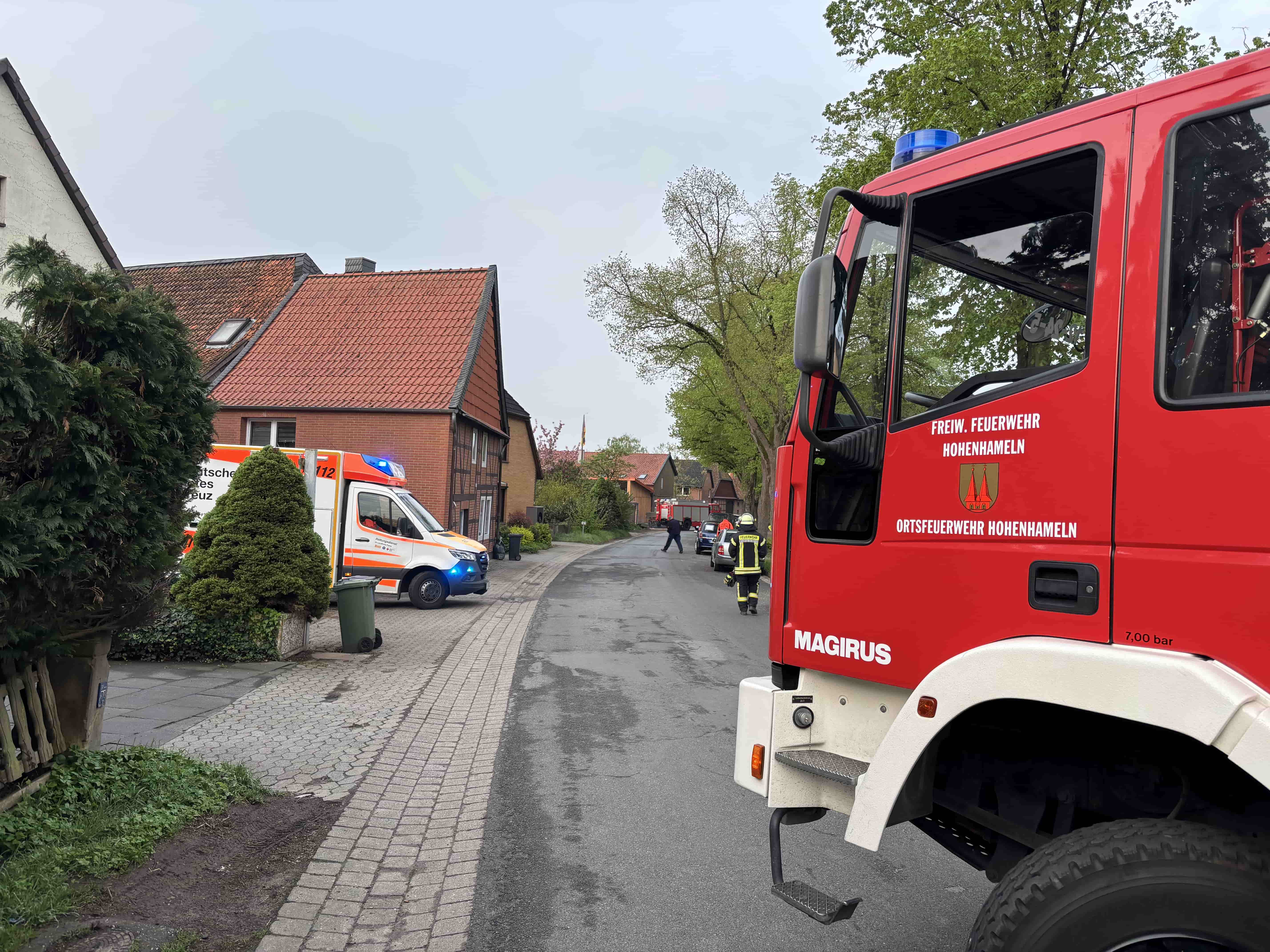 Beschädigte Gasleitung Einsatz HoHa 23.04.2025 Hollwege