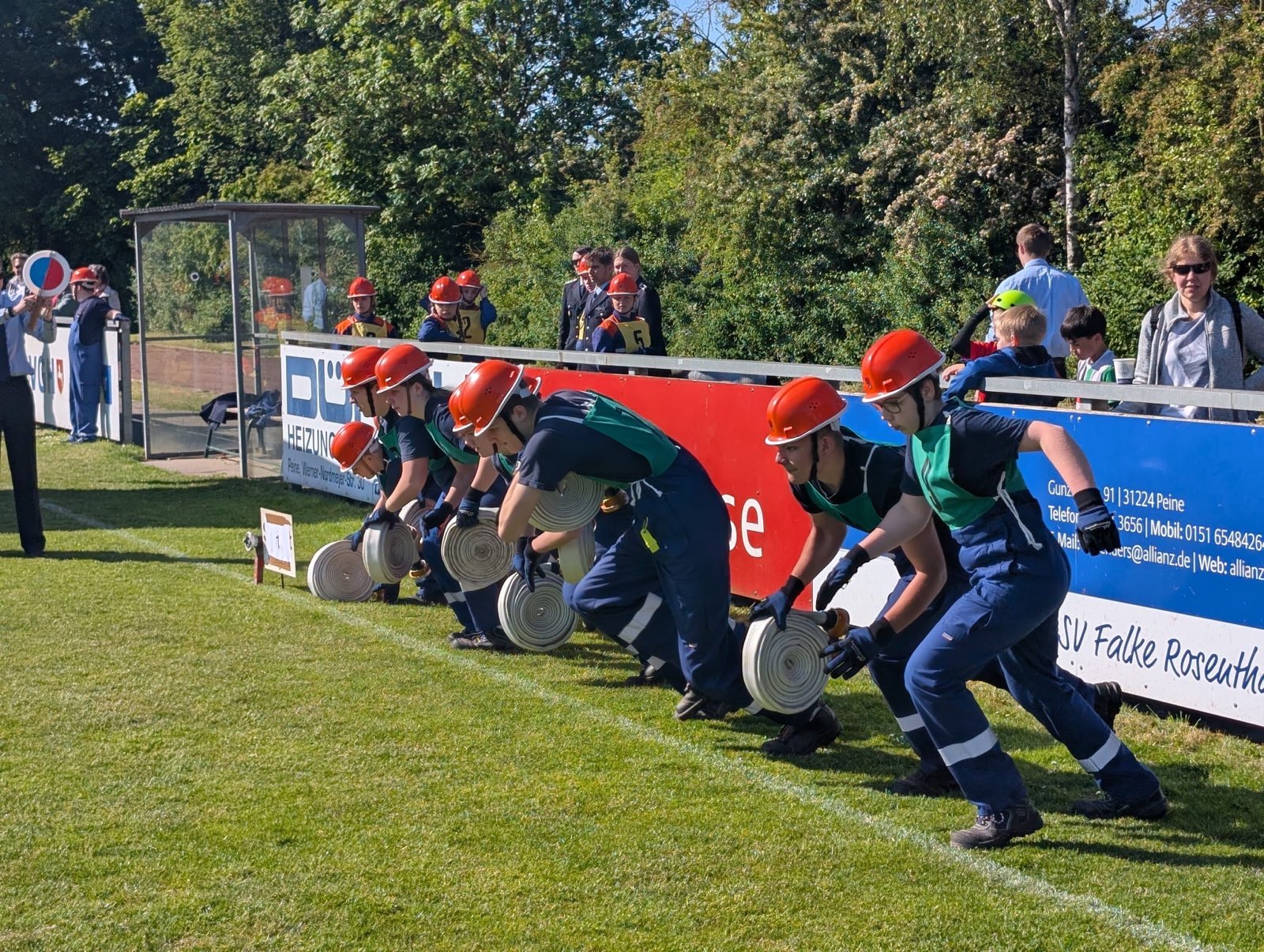 Gr. 1 Start Schlauchstafette